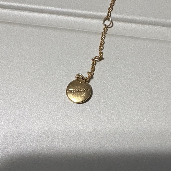 Stella & Dot Gold Script Necklace - Picture 4 of 4